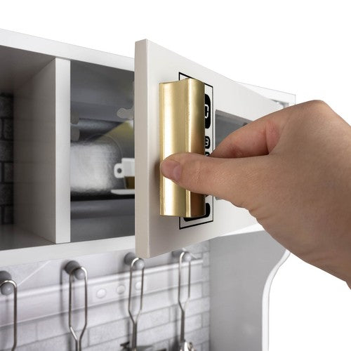 Bucatarie multifunctionala pentru copii, din lemn, Kruzzel,16807, cu lumini