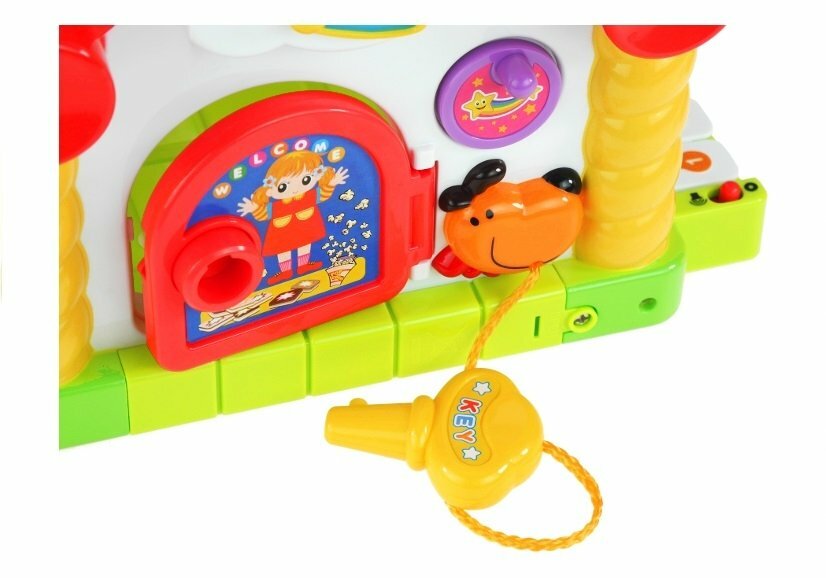 Casuta educativa Happy House, Hola Toys, cu sortator si pian