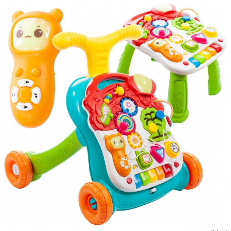 Premergator Interactiv 2in 1, Poate fi transformat rapid intr-o masa educationala, Diversitate de activitati in limba engleza,Multicolor