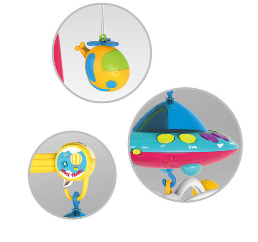 Carusel Patut Bebelusi cu Proiector, Lumini si Sunete