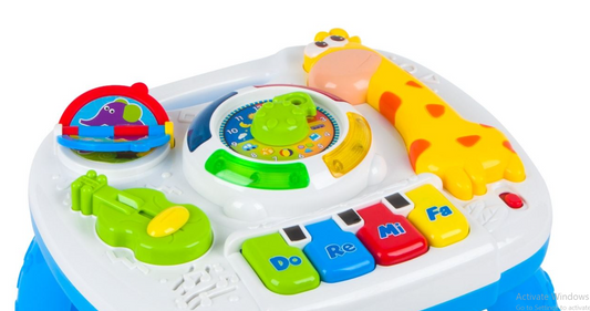 Masuta cu pian si animale colorate, Lioness, 38 x 8 x 27 cm