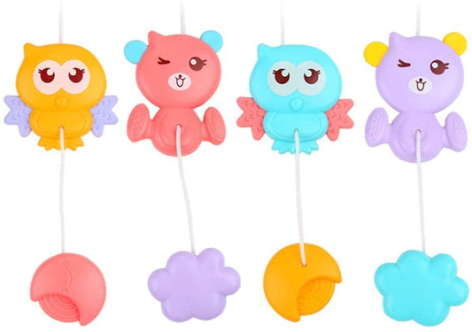 Carusel muzical cu proiector si lampa de veghe Mateytoys Albastru