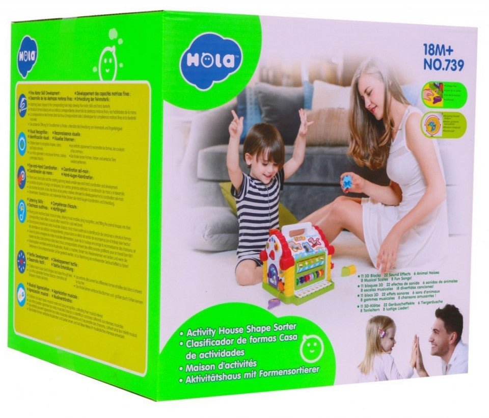 Casuta interactiva cu forme si pian