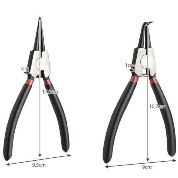 Set 4 clesti sigurante circlip interior exterior auto si mecanica