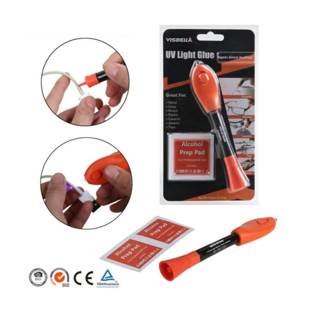 Adeziv Lichid cu Lumina UV idealStore, Lipire Puternica, Rapid si Usor de Folosit, Reparatii de Durata, Aplicare Universala