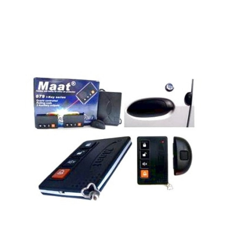 Alarma idealSTORE Auto Keyless Go cu Telecomanda, Senzor Geam Spart, Senzor Soc in 2 Trepte, Canal Auxiliar, Dezarmare de Urgenta, Rearmare Automata, Localizarea Masinii in Parcare, Deschidere Portbagaj, Baby-Protect