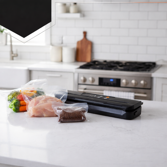 Aparat de Vidat si Etansat in Vid idealSTORE, Ambalare uscat/umed, Senzor de Temperatura NTC, Eficienta 9 l/minut