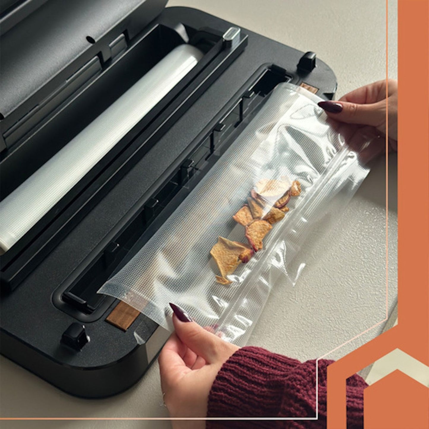 Aparat de Vidat si Etansat in Vid idealSTORE, 3 Moduri de Preparare Alimente