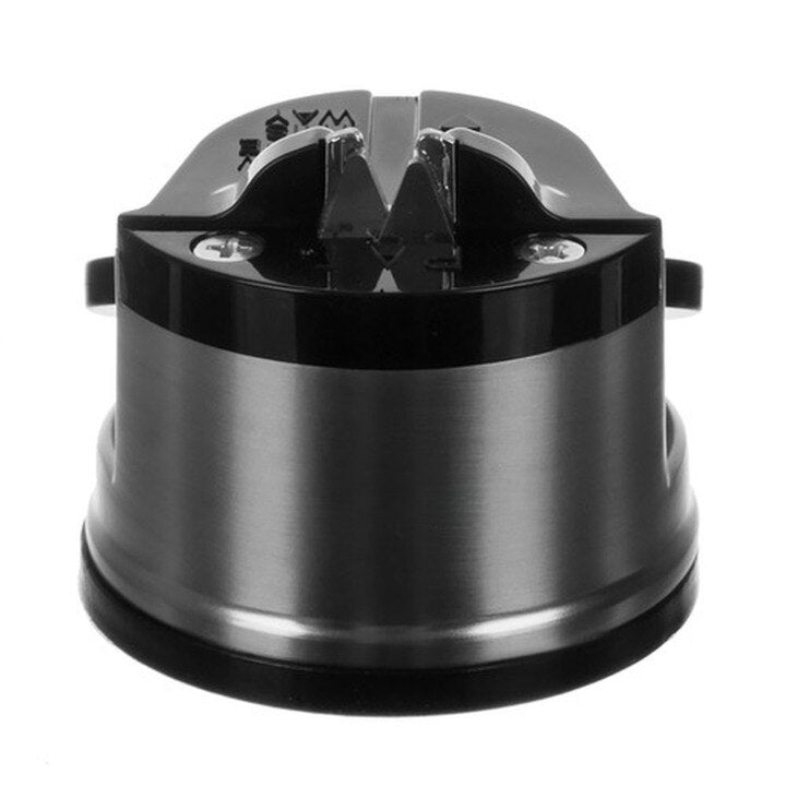 Ascutitor de Cutite idealSTORE, Lama solide din Carbura de Tungsten, Ventuza Solida cu Baza Anti-Alunecare, Fixeaza si Asigura o Fixare Stabila