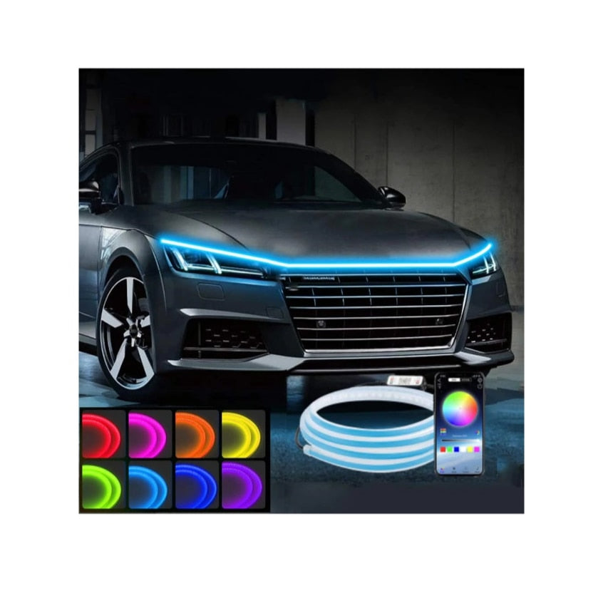 Banda LED idealSTORE Capota, 12V, 180cm, Lumina Multicolara, Rezistent la apa IP68, Functioneaza la Intervalul de Temperatura -30, +70 Grade Celsius