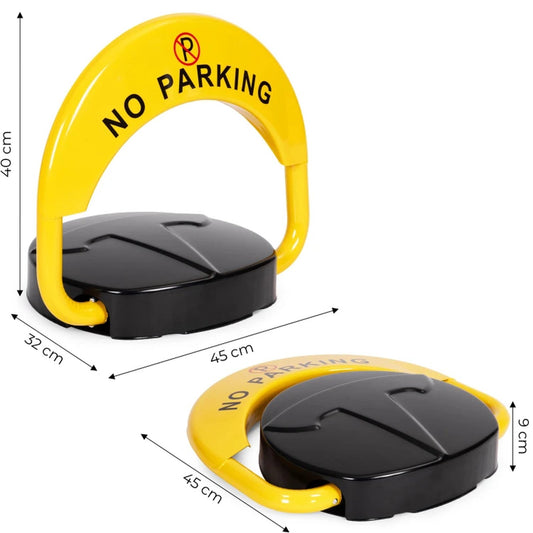 Blocator parcare pliabil cu telecomanda si alarma idealSTORE 45x32x40CM