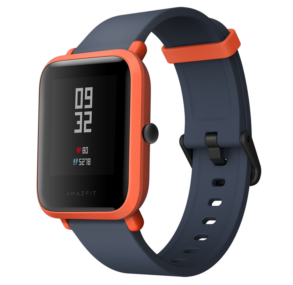 Bratara Fitness Xiaomi Amazfit Bip 2018 cu GPS , Display cu Touchscreen 1.28' , Curea Silicon Neagra , Rezistenta apa IP68 , Baterie de 190mAh , Monitorizare Puls , Pasi , Ritm Cardiac , Notificari Apeluri , SMS , Facebook , WhatsApp , Culoare Portocaliu