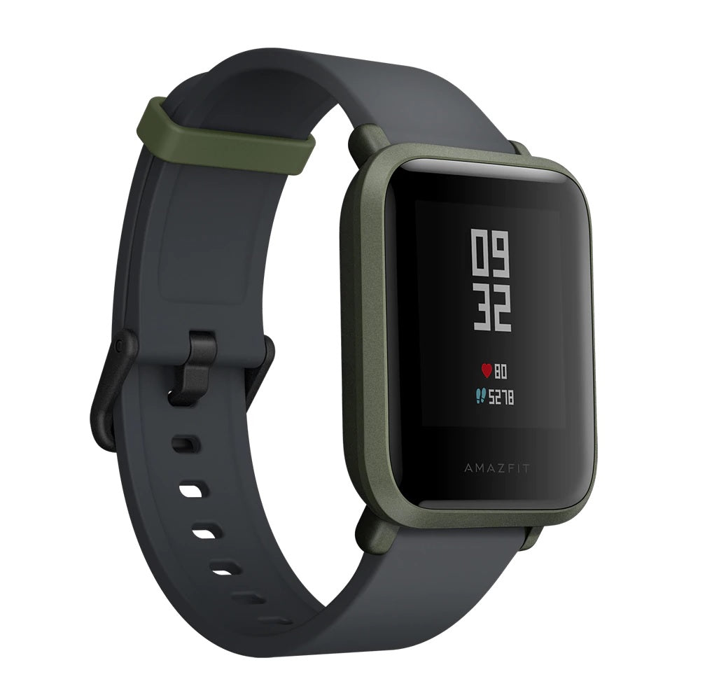 Bratara Fitness Xiaomi Amazfit Bip 2019 cu GPS , Display cu Touchscreen 1.28' , Curea Silicon Neagra , Rezistenta apa IP68 , Baterie de 190mAh , Monitorizare Puls , Pasi , Ritm Cardiac , Notificari Apeluri , SMS , Facebook , WhatsApp , Culoare Green Onix