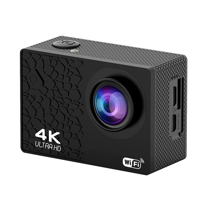 Camera de Actiune idealSportPRO-60, 4K Ultra HD, 16 Mpx, Conexiune Wi-Fi, Obiectiv cu 4 Lentile, Rezistenta la Scufundari 30m, Unghi de 170, Functie Camera de Bord, Autonomie Marita, Inregistrare in Bucla, Suport Moto si Bicicleta