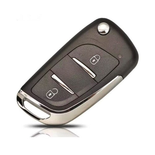 Carcasa Telecomanda cu lamela idealSTORE Compatibila Peugeot / Citroen, Design cu 2 butoane