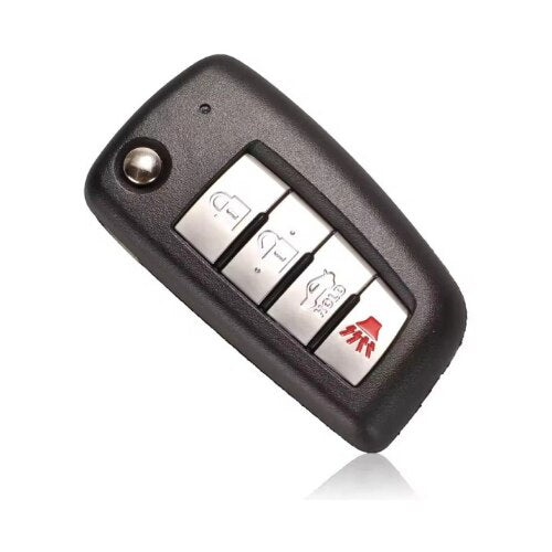 Carcasa Telecomanda cu lamela idealSTORE, Compatibila Nissan, Design cu 4 butoane