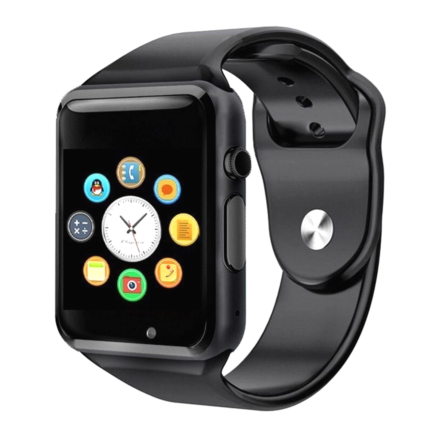 Ceas Smartwatch Techstar A1 Negru cu Bluetooth, Compatibil SIM si MicroSD