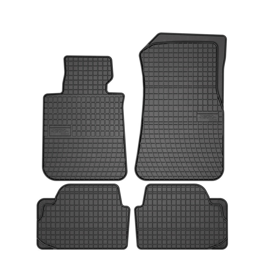 Covoare cauciuc compatibil BMW E82 Seria 1 Coupe 2007->, E88 Seria 1 Cabrio 2008->, E81/87 Seria 1 2004-2011, E84/F20 Seria X1 2009->, Suprafata Antiaderenta, Material Cauciucat foarte moale, usor de manevrat si durabil