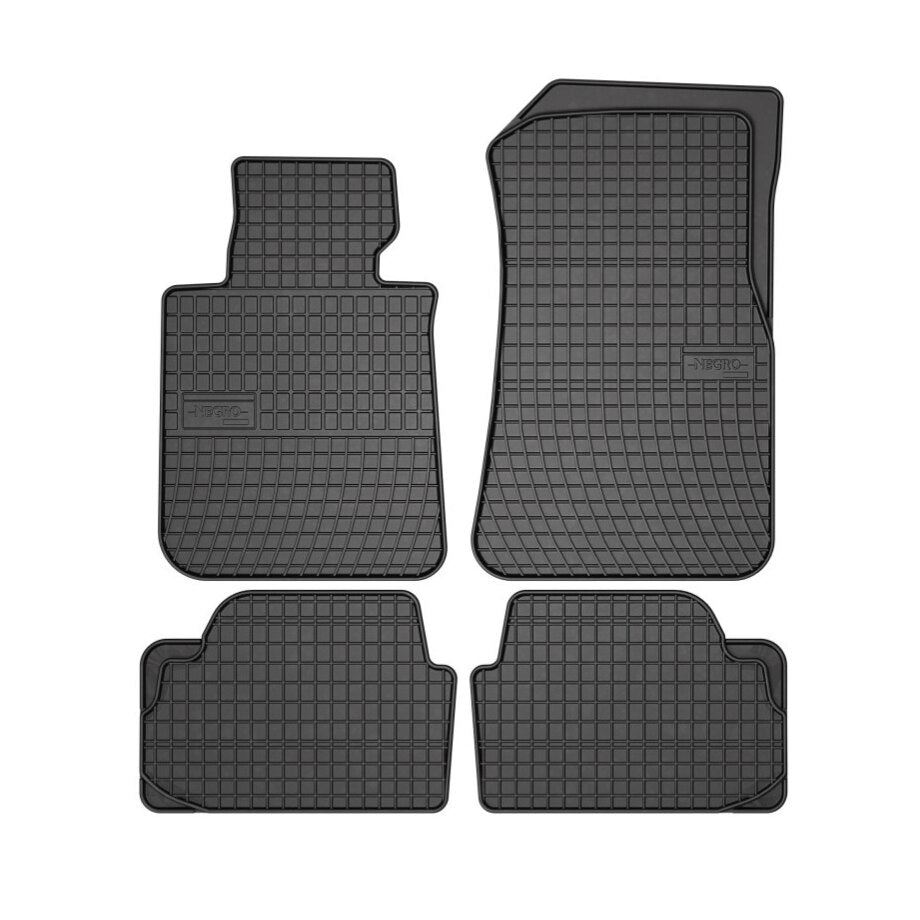 Covoare cauciuc compatibile BMW E84/F20 Seria 1 2009->, E81/87 Seria 1 2004-2011, E82 Seria 1 Coupe 2007-> E88 Seria 1 Cabrio 2008->, Suprafata antiaderenta, Material Cauciucat foarte moale, usor de manevrat si durabil