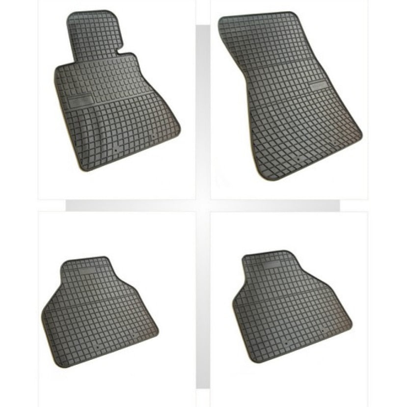 Covoare Cauciuc idealSTORE BMW E65 / E66 / E67 seria 7 2001-2008, Suprafata Antiaderenta, Material cauciucat foarte moale, usor demanevrat si durabil