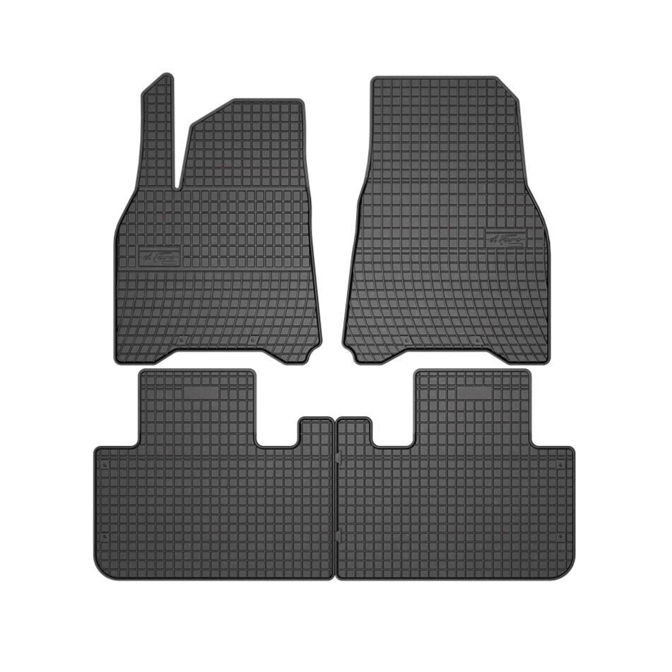 Covoare Cauciuc idealSTORE Compatibile Tesla Model Y 2020->, Suprafata antiaderenta, Material Cauciucat Foarte Moale, Usor de Manevrat si Durabil