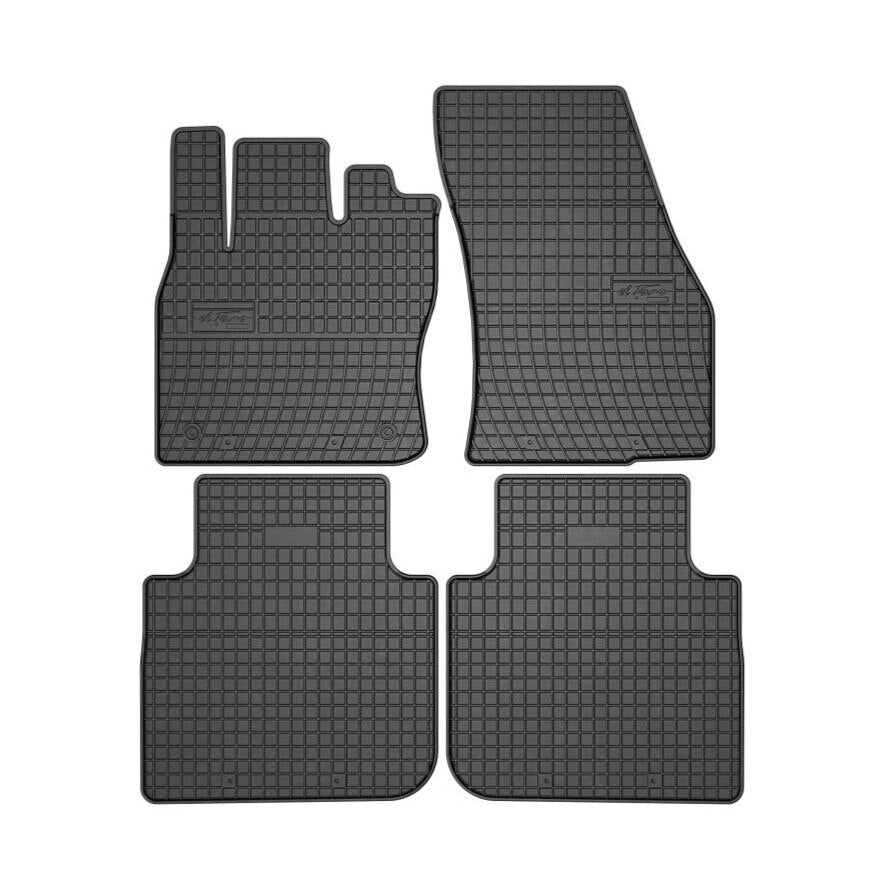 Covoare Cauciuc idealSTORE Compatibile Volkswagen Tiguan Allspace 2017-2024, Suprafata antiaderenta, Material Cauciucat Foarte Moale, Usor de Manevrat si Durabil