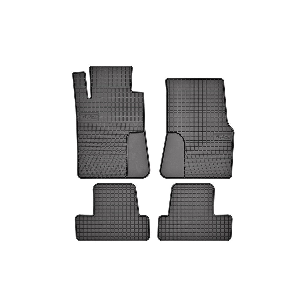 Covoare Cauciuc idealSTORE pentru Ford Mustang 2004-2014, Suprafata Antiaderenta, Bordura de 1cm, Predecupaj pentru Fixare, Material fara Miros