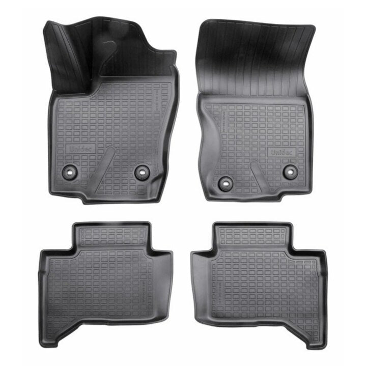 Covoare cauciuc tavita idealSTORE compatibile oyota Land Cruiser LC-250 Prado 2024-> Material cauciucat premium, Suprafata antiaderenta, Bordura inalta de aproximativ 2,5cm