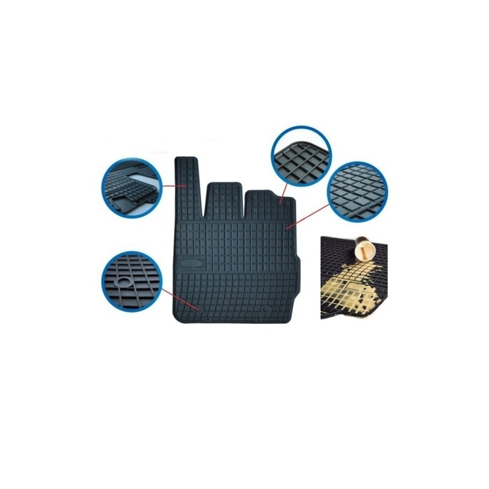 Covoare interior Auto idealSTORE pentru Skoda Fabia IV 2021->, Material Cauciuc, Antiaderent, cu Bordura de 1cm, Predecupaj fixare Podea, din Cauciuc Moale si Durabil