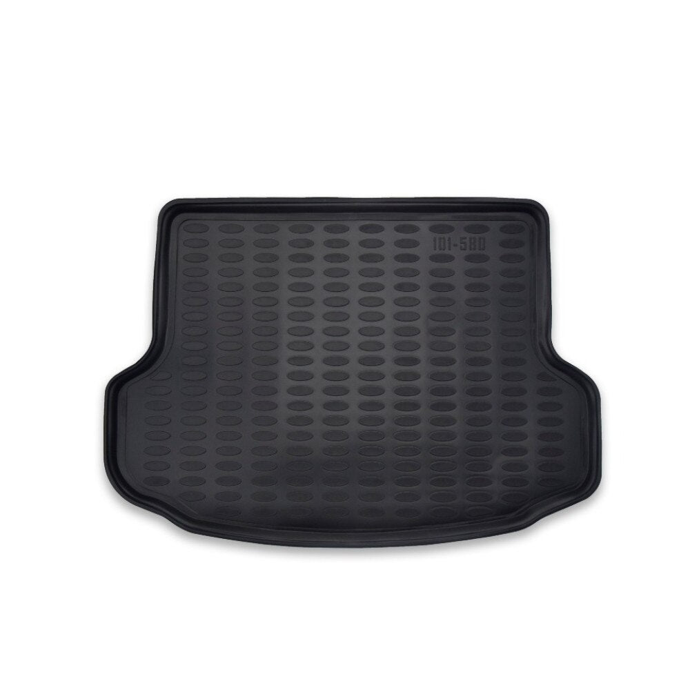 Covor Portbagaj idealSTORE stil Tavita pentru Hyundai Tucson 2 2010-2016, Calitate Premium, cu Bordura Exterioara 5 cm, Culoare Negru