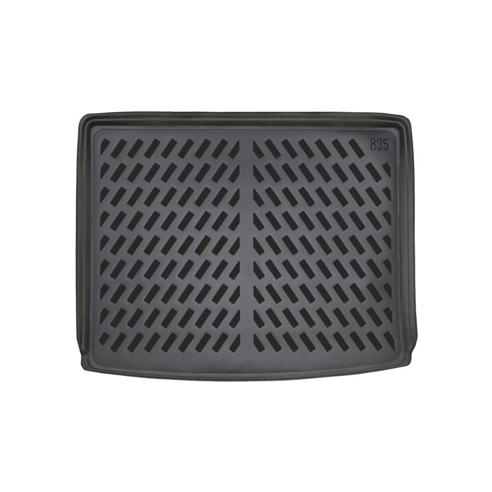 Covor Portbagaj Jeep Renegade 2014->, Stil Tavita, Model Premium, cu Bordura Laterala 5 cm, Material Cauciucat, Fara Miros, Flexibil