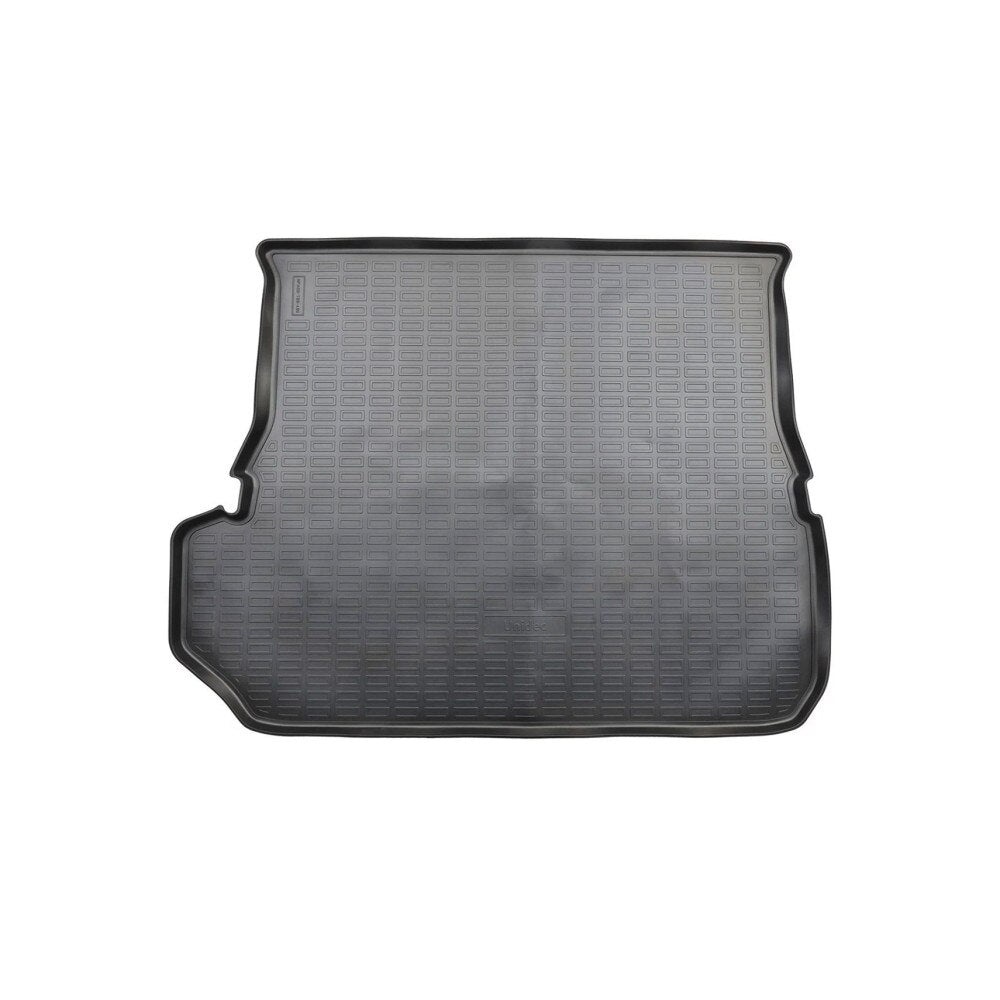 Covor Portbagaj Tavita idealSTORE, Compatibil Toyota Land Cruiser Prado LC-250 7 Locuri cu Randul 3 Pliat in Podea 2024->, Forma Tavita cu Bordura 4.5cm, Material fara Miros, Material Plastic Cauciucat, Flexibil, Usor de Manevrat, Durabil, Negru