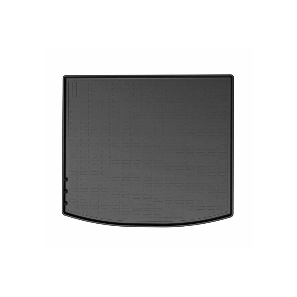 Covor Portbagaj Tavita idealSTORE, Compatibil Dacia Duster III 2024->, Forma Tavita cu Bordura 4.5cm, Material fara Miros, Material Plastic Cauciucat, Flexibil, Usor de Manevrat, Durabil, Negru