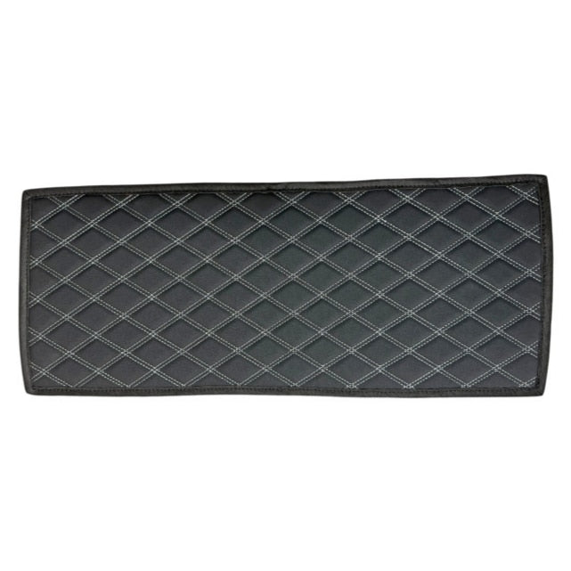 Covoras idealSTORE tunel imitatie piele Negru cusatura gri, Dimensiuni 25 x 60 cm