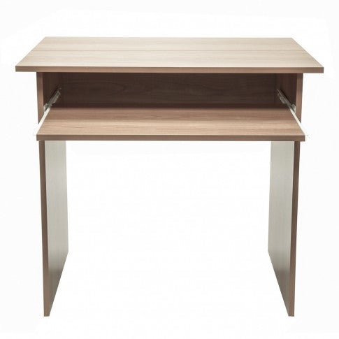 Birou calculator idealSTORE MAGIC dimensiuni 81 x 53 x 75 cm cu Scaun Ergonomic Inclus, Stejar Bardolino