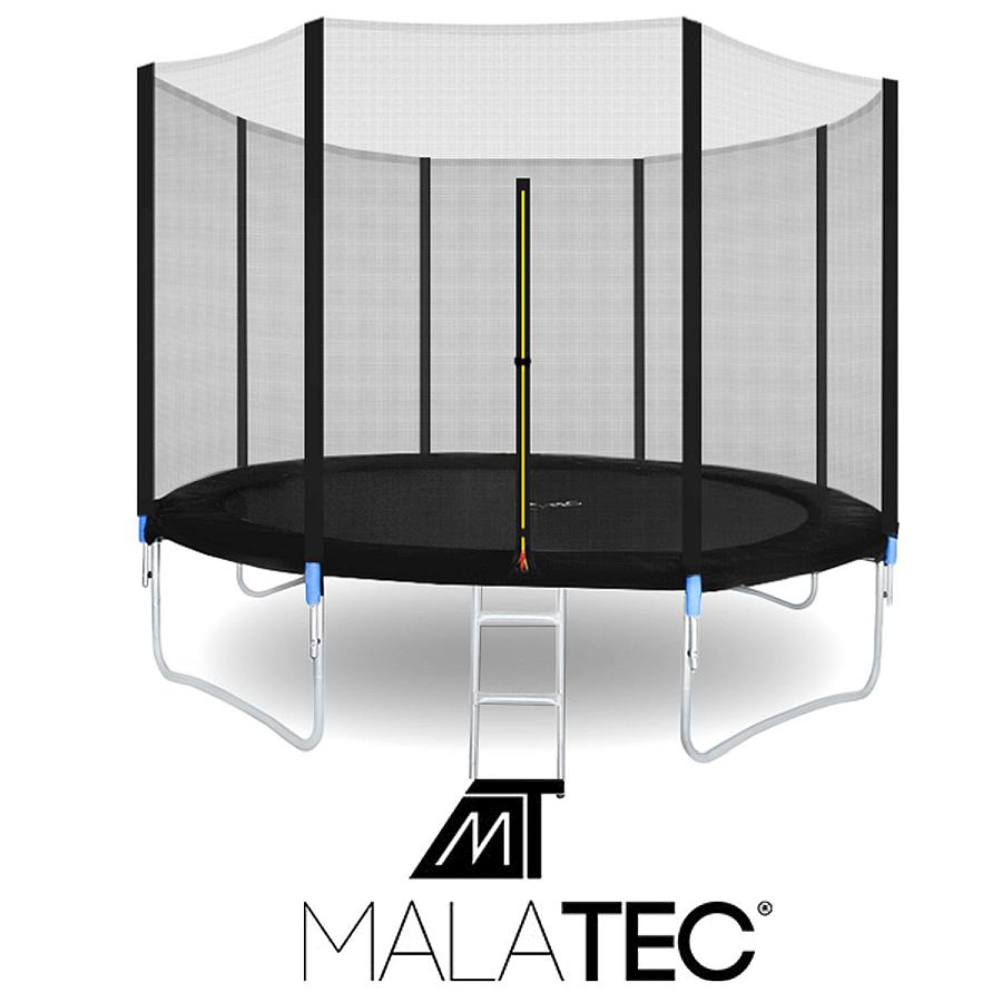 Trambulina Malatec pentru Copii si Adulti, Diametru 312cm 10FT, Scarita Inclusa, Capacitate 150kg, Plasa Laterala cu Fermoar