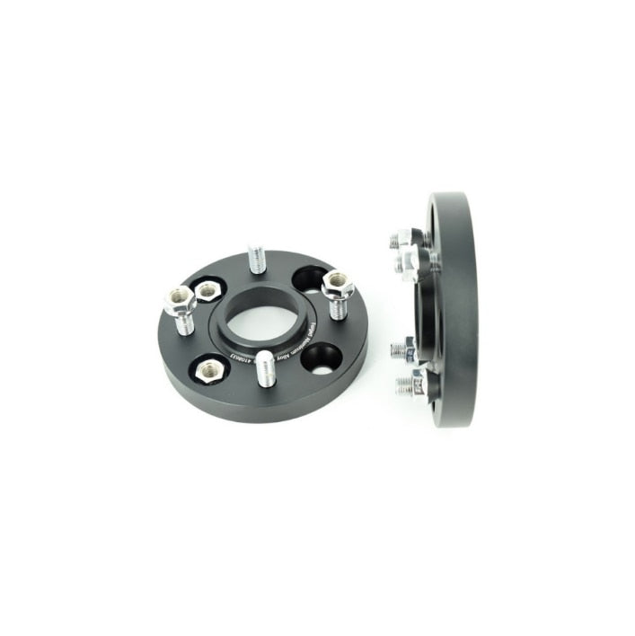 Distantier jante auto idealSTORE 4x108 de 20mm 63.3mm Negru, prindere dubla, prezoane incluse