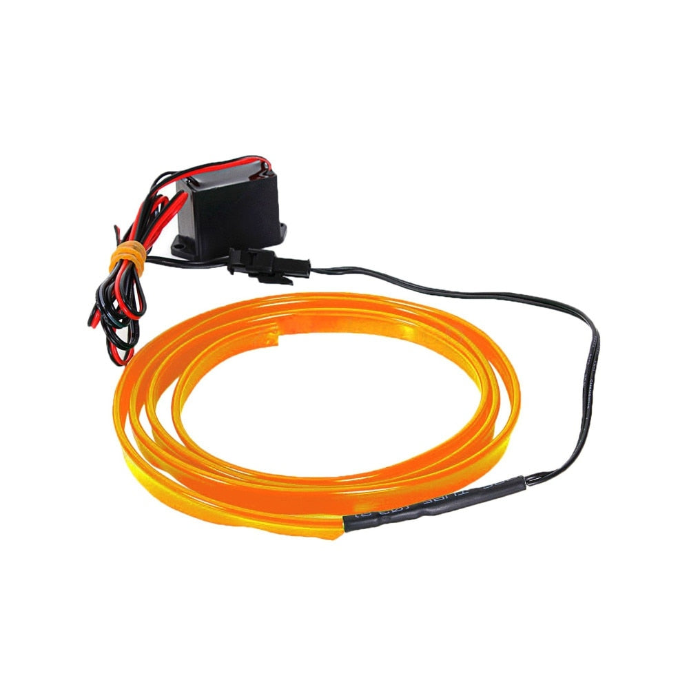 Fir Neon PREMIUM idealStore, Tensiune Alimentare 12V, Lungime 2M, Diverse Culori, Usor de Instalat