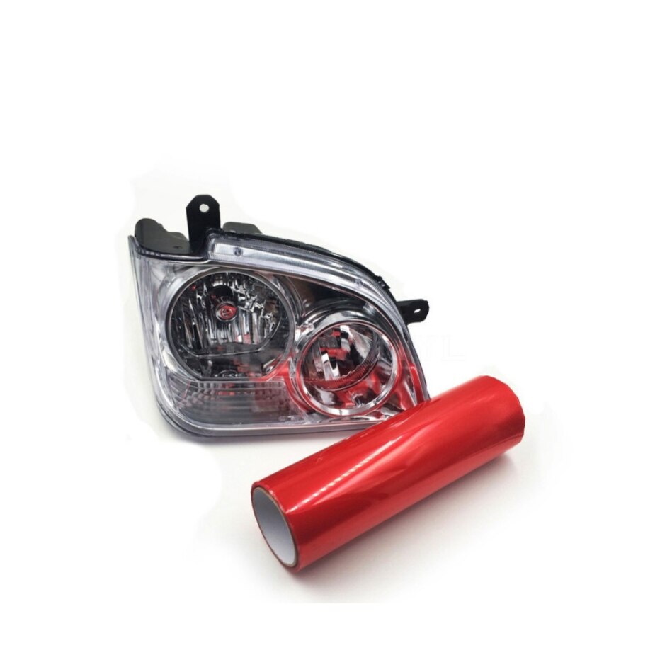 Folie Rosie Protectie Faruri si Stopuri Dimensiuni 60 cm x 10m, Protejeaza Impotriva Zgarieturilor, Substantelor Chimice, Radiatiile UV, Conditiile Meteorologice Extreme, Reduce Riscul de Ingalbenire si Crapare