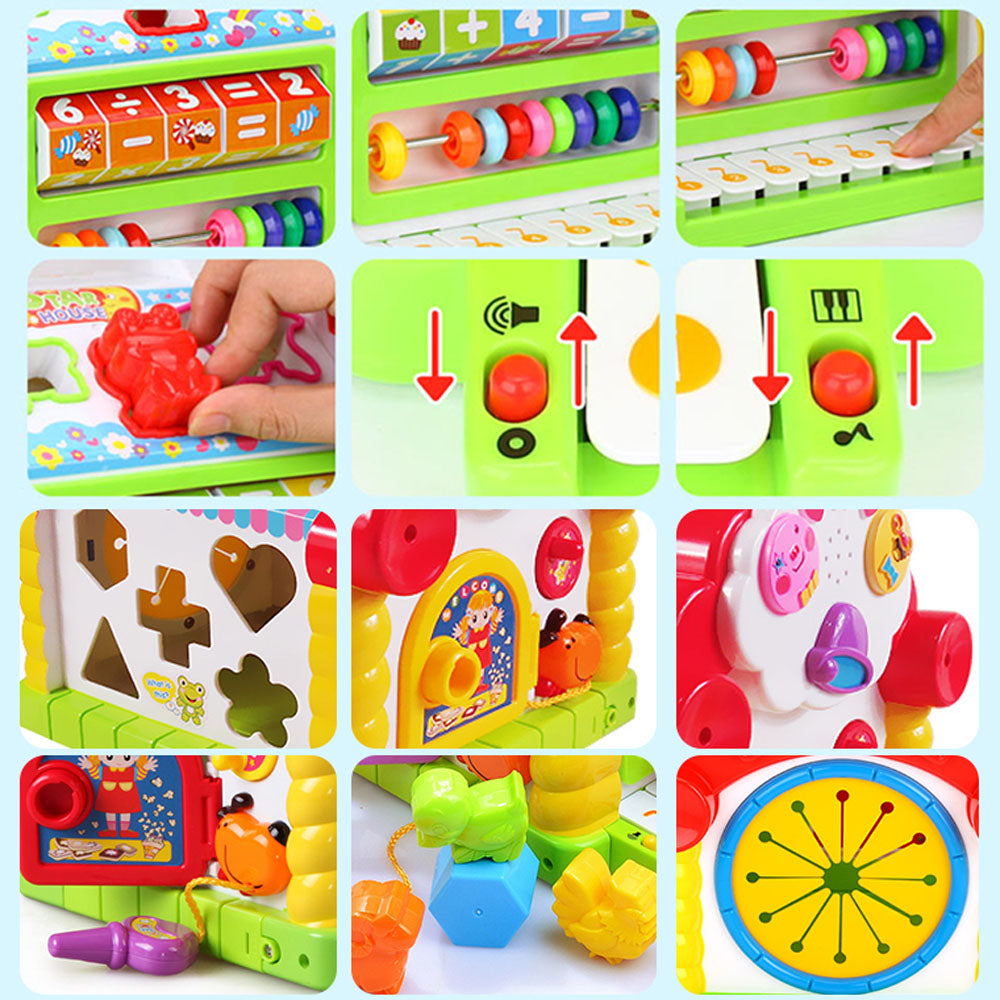 Casuta educativa si interactiva, blocuri 3D, efecte sonore