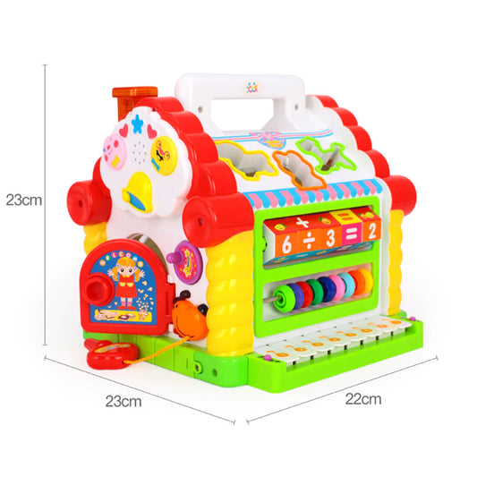 Casuta educativa si interactiva, blocuri 3D, efecte sonore