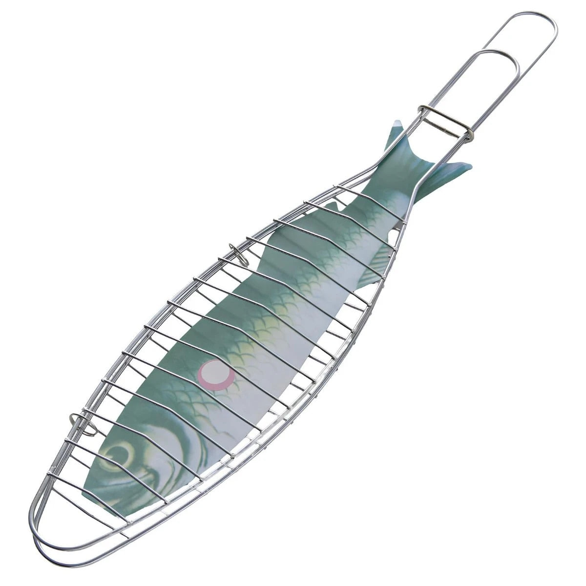 Gratar pentru Peste idealSTORE, din Metal, Dimensiuni 42 x 9 cm, Material Otel Cromat