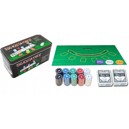 Set Poker 200 Jetoane Cutie Metal DAR005