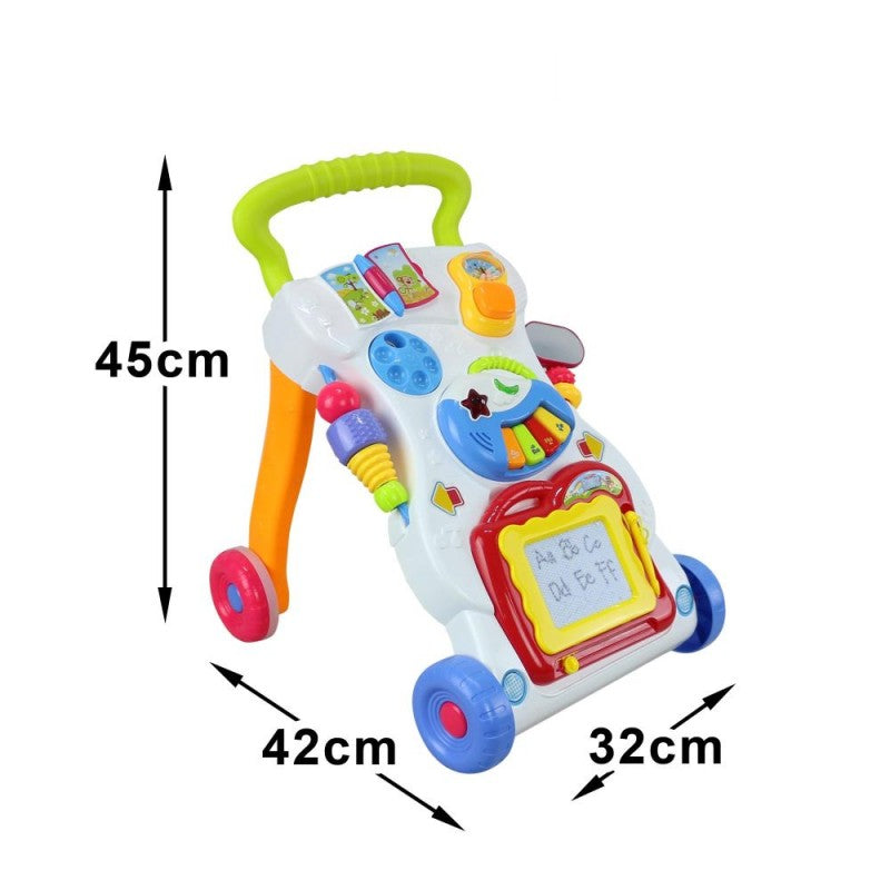 Premergator Copii cu Centru de Activitati Muzical, Alb