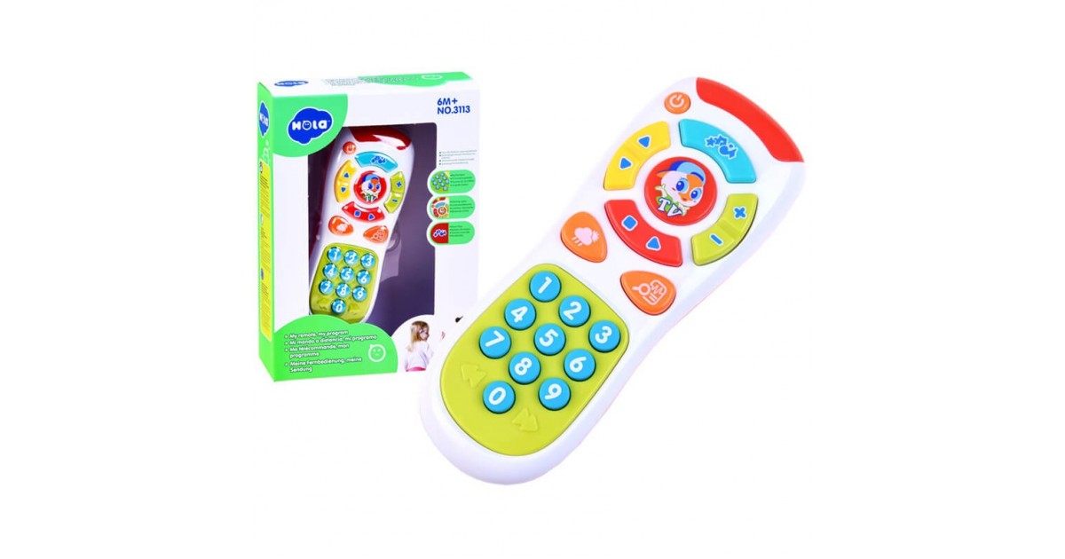 Telecomanda Hola Toys, cu lumini si sunete, multicolora
