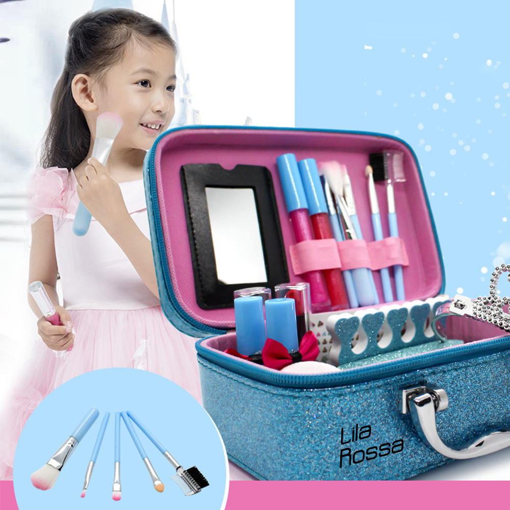 Trusa beauty makeup copii si unghii, machiaj printesa