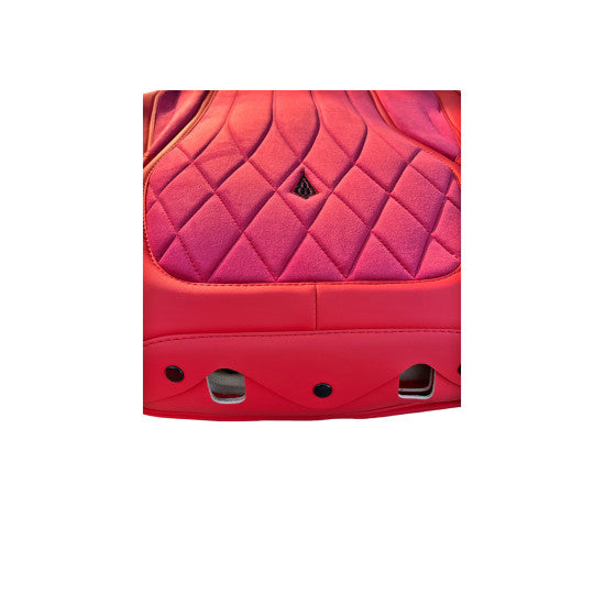 Huse idealSTORE Auto Universale 9D PREMIUM Imitatie Piele + Alcantara Confort, Rezistente in Timp, Anti-alunecare, Respirabil, Culoare Rosu