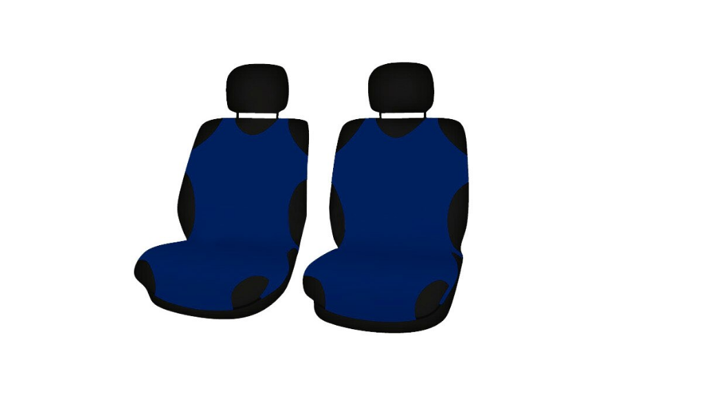 Huse Scaun Tip Maiou idealSTORE, Material Elastic, Confort, Coliere Incluse, Rezistente in Timp, Anti-alunecare, Respirabil Culoare Albastru