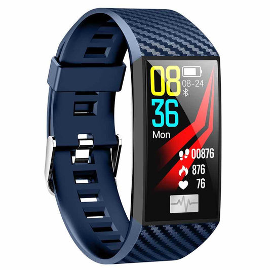 Smartwatch si bratara fitness Diamond 58, Monitorizare fitness, Ritm Cardiac, Respiratie, Pasi, Monitorizare Somn, Monitorizare EKG, multiple programe pentru monitorizarea sportului, Albastru