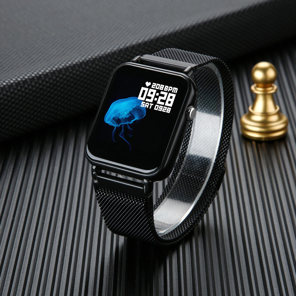 Smartwatch si Bratara Sport Diamond Y6 pro max, Monitorizare Ritm Cardiac, Monitorizare Tensiune, Pedometru, Monitorizare Sanatate, Somn, Monitorizare Fitness, Notificari Apeluri si Aplicatii, Bratra Metalica cu prindere magnetica, Negru